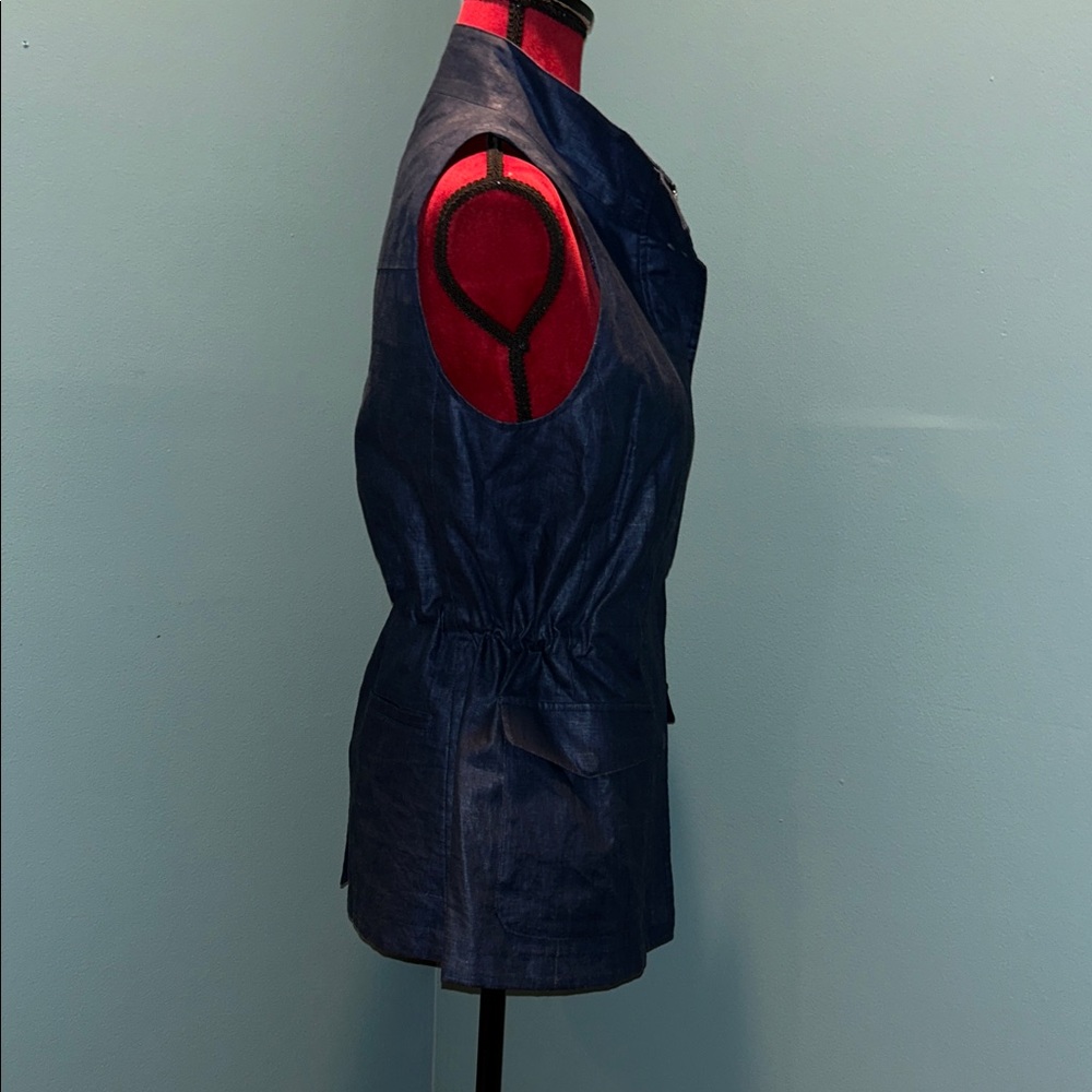 Peter Millar Women's Sleeveless Navy Jacket Size Small - Picture 6 of 13